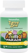 Natures Plus Animal Parade Tummy Zyme Tropical Fruit 90 Chews