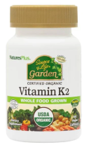 Natures Plus Source of Life Garden - Vitamin K2 120mcg 60 Vegan Capsules
