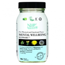 NHP Mental Wellbeing Support 90 Vegan Capsules.