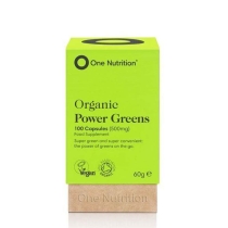 One Nutrition Organic Power Greens 500mg 100 Capsules