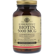 Solgar Biotin 5000MG (100 Vegetable Capsules)