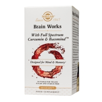Solgar Brain Works With Full Spectrum Curcumin & Bacomind 60 Licaps