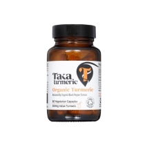 Taka Organic Indian Turmeric 500mg 60 Vege. Capsules