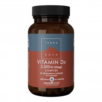 Terranova Vitamin D3 2,000IU Complex 50 Vegetarian Capsules